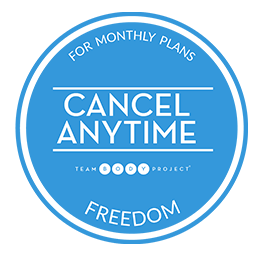 cancel anytime month blue